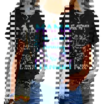 Mama Of The Birthday マーメイドファミリーマッチング レディースTシャツ - Kawaiitshirt