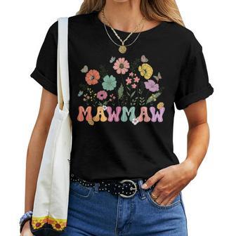 Mawmaw For Grandma Wildflower Floral Women Women T-shirt - Thegiftio UK