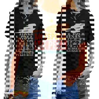 Mi Esposa Me Pega Pero Es Por Mi Bien Divertida Mexicana Latina Camiseta de mujer - Regaloses