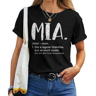 Mia For Idea Cute Grandma Mia Women T-shirt - Thegiftio UK