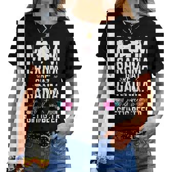 Mom Grandma Great-Grandma Mother’S Day Grandma Women T-shirt | Mazezy