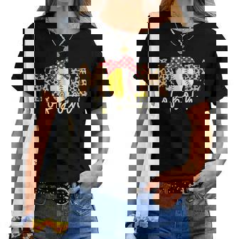 Mom Of Both Leopard Game Day Baseball Softball Mother's Day Women T-shirt - Thegiftio