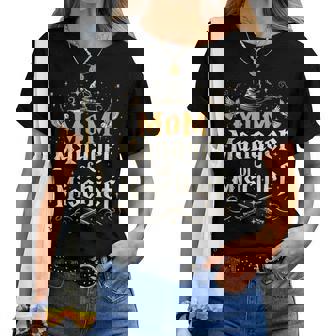 Mom Manager Of Mischief Wizard Mom Women T-shirt - Thegiftio