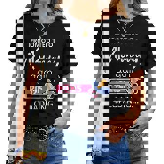 Mommy Again 2025 Loading Pregnancy Mother Promoted To Mom Women T-shirt | Mazezy