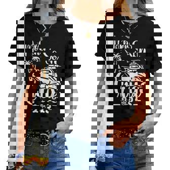 Mother Son Cruise 2025 Family Mom Son Matching Vacation Trip Women T-shirt | Mazezy