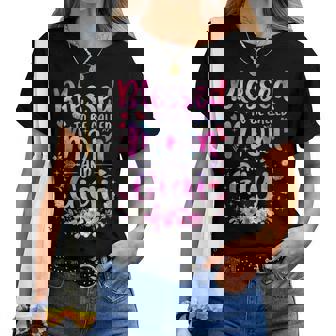 Mother's Day Blessed To Be Called Mom And Gigi Flowers Women T-shirt | Mazezy