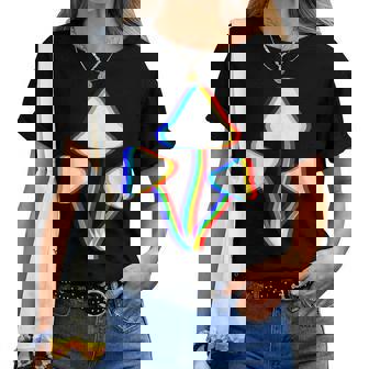 Mushroom Psychédélique Edm Trippyaporwave Techno Rave T-shirt femme - Cadeauxyz