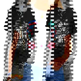 Mwen Renmen Manman Mwen ハイチ国旗 I Love My Mother レディースTシャツ - Kawaiitshirt