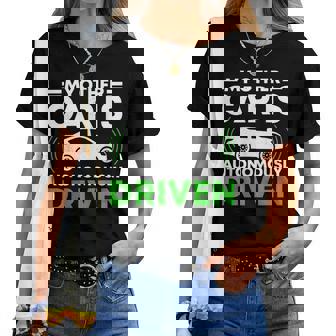 My Other Car Is Autonomally Drived Tech ユーモア レディースTシャツ - Kawaiitshirt