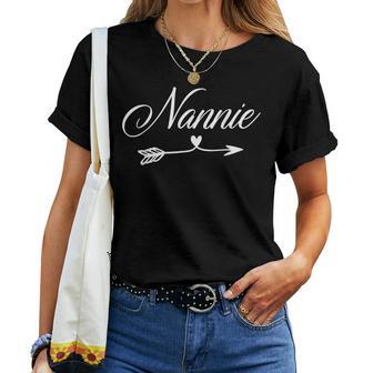 Nannie Heart Mother's Day Nannie Women T-shirt - Thegiftio UK