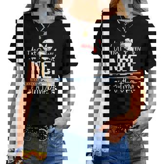 That Is My Niece Out There Baseball Aunt Mother Day Women T-shirt - Thegiftio