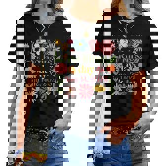 No Kings In America Floral No Kings Day June 14 4Th Of July Women T-shirt | Mazezy