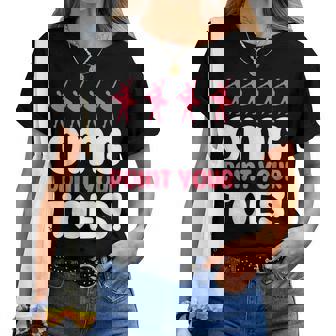 Omg Point Your Toes Dance Teacher Ballet レディースTシャツ - Kawaiitshirt