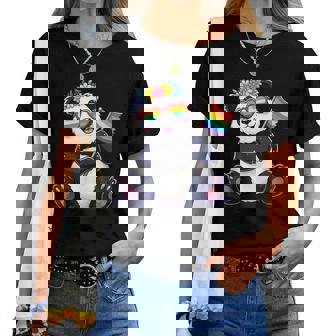 Panda Lgbt Pride Month Lgbtqia Maglietta da donna - Novitaregali