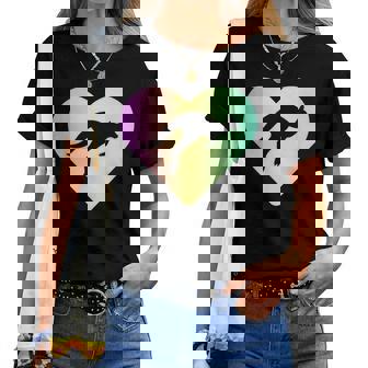 Pastel Kangourou Coeur Fille Ou T-shirt femme - Cadeauxyz