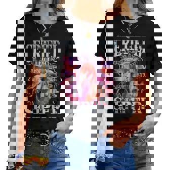 Patrón De Día De Pierna Certificado Divertido Flamingo Gym Meme Workout Camiseta de mujer - Regaloses