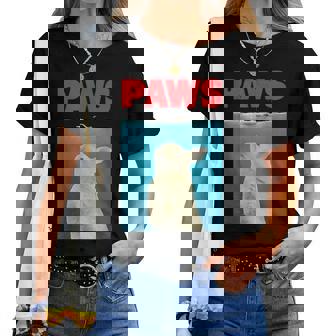 Paws Bunny 面白いパロディ ウサギ好きのギフト レディースTシャツ - Kawaiitshirt