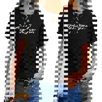 Pépé Jeanetement Drole Cadeau Caricature Celebre Marque T-shirt femme - Cadeauxyz