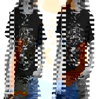 Pinup Girl Warbird 軍用航空機 航空機 レディースTシャツ - Kawaiitshirt