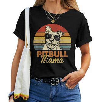 Pittie Mama Pitbull Cane Mamma Divertente Festa Della Mammaintage Maglietta da donna - Novitaregali