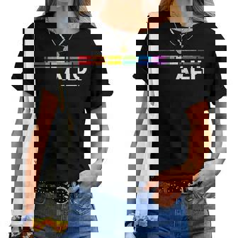 Proud Ally Bars Equality Lgbtq Rainbow Flag Gay Pride Ally レディースTシャツ - Kawaiitshirt