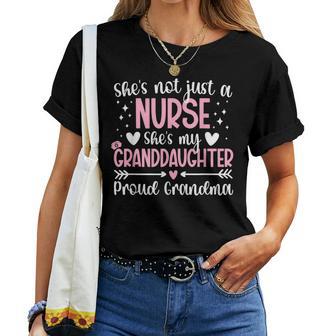 Proud Grandma Of A Nurse Grandmother Nurse Grandma Women T-shirt - Thegiftio UK