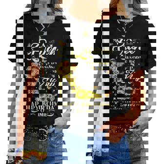 Queen Was Born In May Sunflower Birthday Women T-shirt - Thegiftio UK