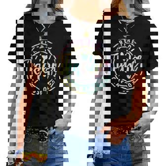 Retired Teacher Class Of 2025 Tie Dye Retirement School Women T-shirt | Mazezy