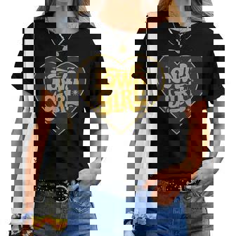 Retro Iowa Girl Heart Throwback Iowa Girls Women T-shirt | Mazezy