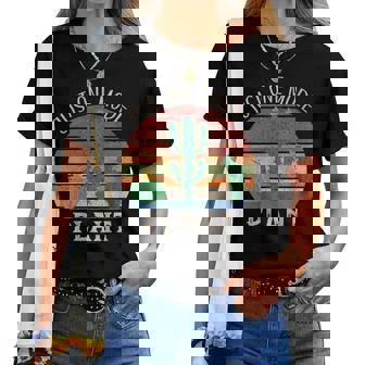 Retro Just One More Plant Cactusucculentintage T-shirt femme - Cadeauxyz