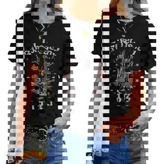 Rock Legend Guitar 1973Intage Retro Rockkirt For And Women Camiseta de mujer - Regaloses