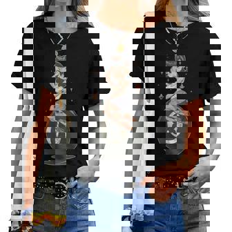 Rockabilly Rockabella Rockera Rock & Roll In Mangas Camiseta de mujer - Regaloses