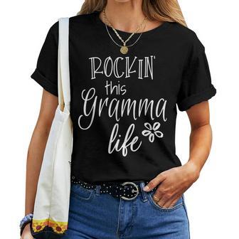 Rockin This Gramma Life Special Grandma Women T-shirt - Thegiftio UK