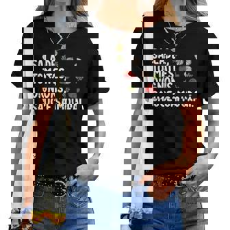 Salade Tomate Oignon Kebab 2 Humour Cuisine Chef Cadeau T-shirt femme - Cadeauxyz