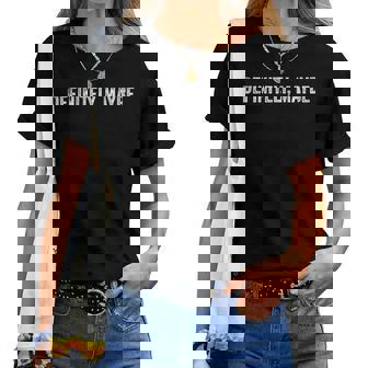 Sarcastic Confused Meme Definitely And Maybe レディースTシャツ - Kawaiitshirt