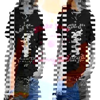 Shake Your Bunny Tail 愛らしいバブルガム レディースTシャツ - Kawaiitshirt