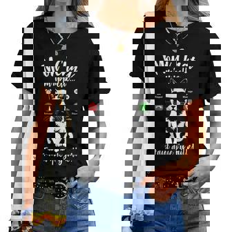 Silhouette Chat Fille Humour Mon Chat M'appelle T-shirt femme - Cadeauxyz