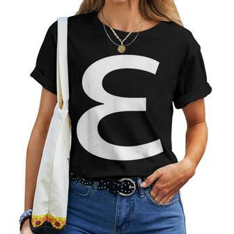 Símbolo Epsilon Alfabeto Griego Grecia Lingüística Idioma Camiseta de mujer - Regaloses