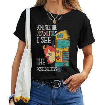Sped Teacher Algunosen Las Discapacidades Camiseta de mujer - Regaloses