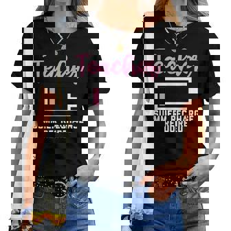 Teacherummer Recharge Required シャツ レディースTシャツ - Kawaiitshirt