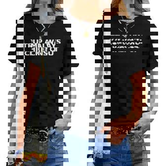 Trump Always Chickens Out Taco レディースTシャツ - Kawaiitshirt