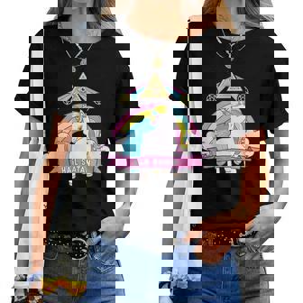 Unicorn Hailatan Devil Death Metal Rainbow Ocult レディースTシャツ - Kawaiitshirt