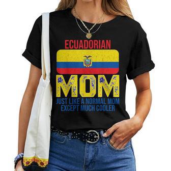 Vintage Ecuadorian Mom Ecuador Flag For Mother's Day Women T-shirt - Thegiftio UK