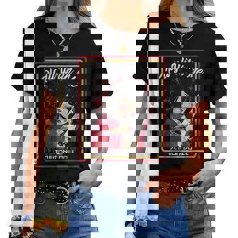 Vintage Horror Play With Me Haunted Ichimatsu Doll レディースTシャツ - Kawaiitshirt