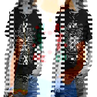 Viva Mexico Mexican Independence Day Butterfly Flag Mexico Women T-shirt | Mazezy