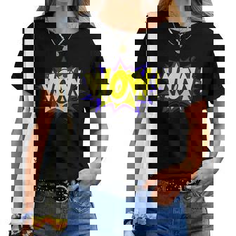 Wow Wow Dad Mom メンズ レディース ボーイズ ガールズ ファニーギフトtシャツ レディースTシャツ - Kawaiitshirt