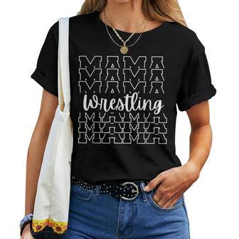 Wrestling Mama Mom Wrestle Wrestler Mother's Day Women T-shirt - Thegiftio UK