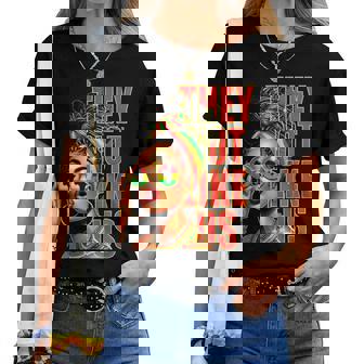 They Dont Like Us Junenth 1865 Afro America Woman Women T-shirt | Mazezy