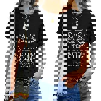 Zsa Zsa Is My Name Graphic For Zsa Zsa Grandma Women T-shirt | Mazezy