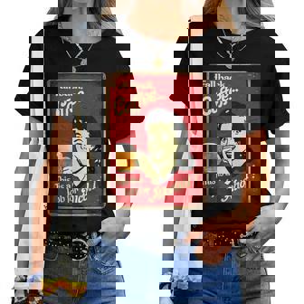 「Fall Back、Coffeeこれはアルコールの仕事だ」 おもしろプリント レディースTシャツ - Kawaiitshirt